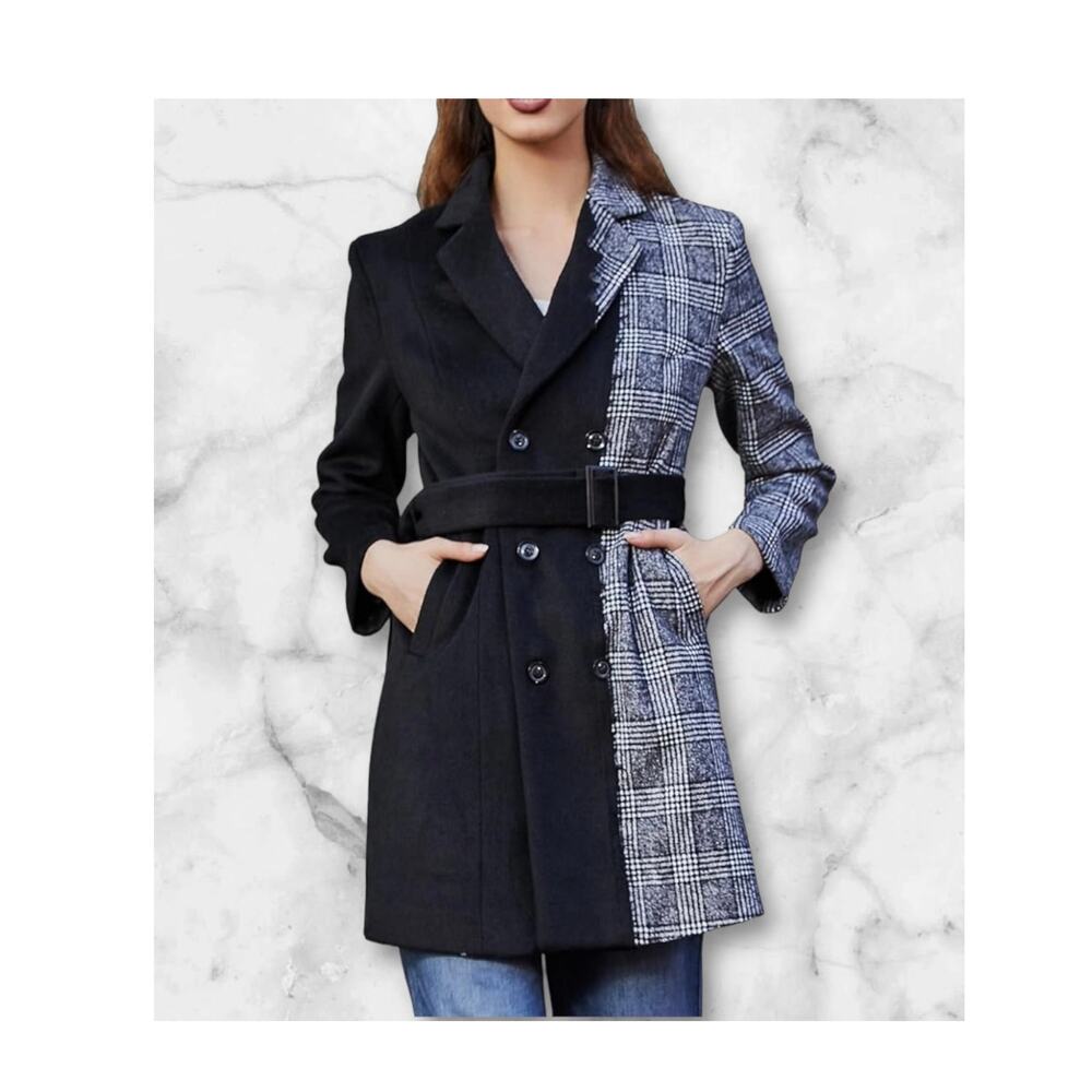 New Womens Wool Blend Winter Coat Jacket Size Small